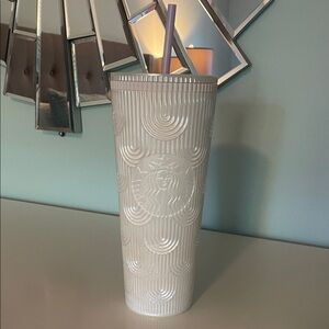 Starbucks Textured Pearl White Tumbler